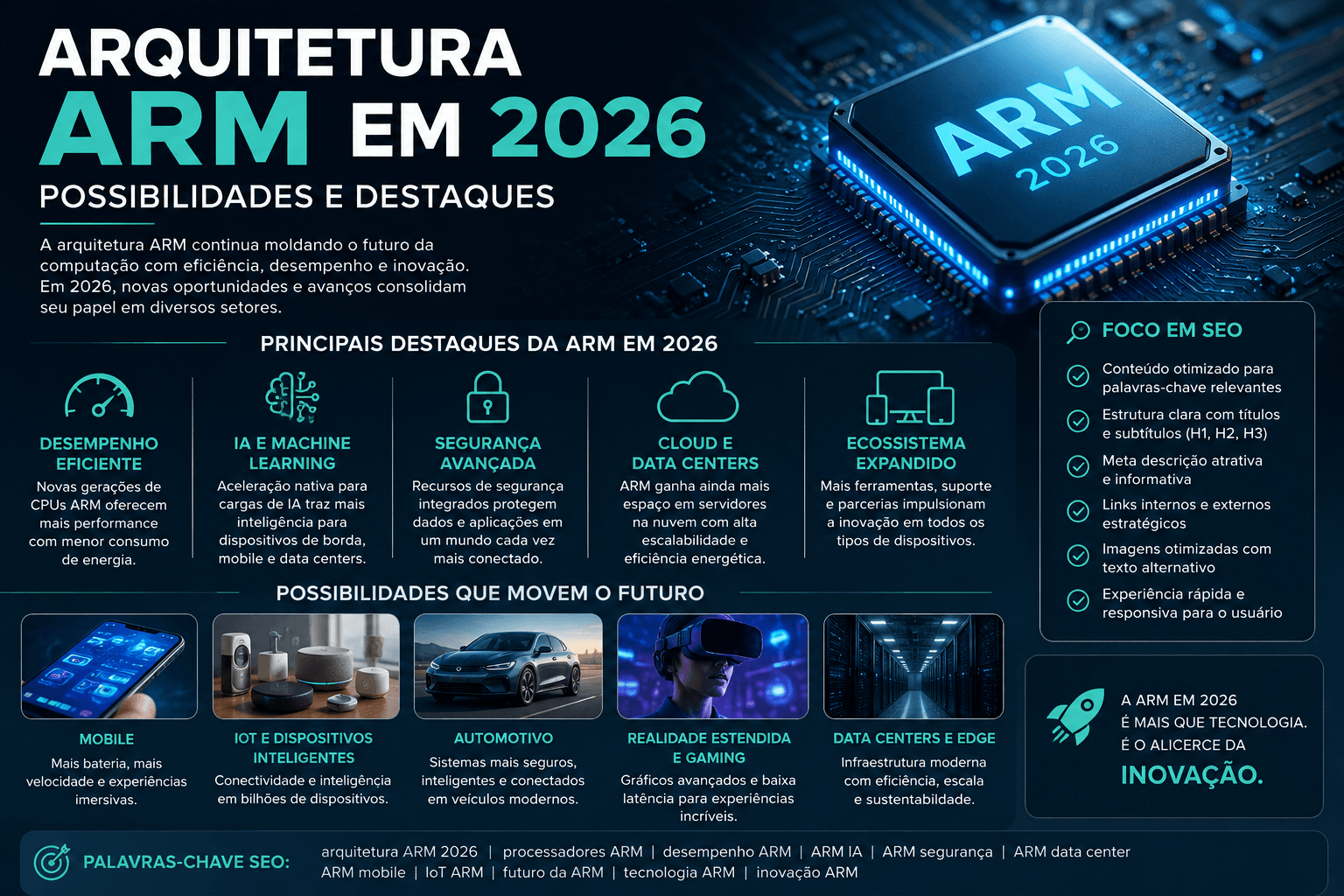 Arquitetura ARM: Inovações e Aceitação em 2026