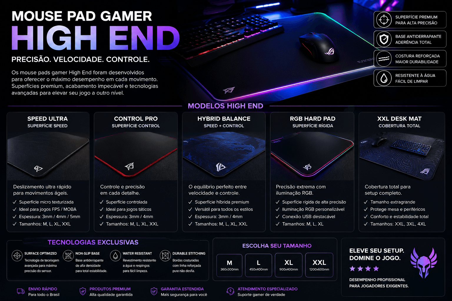 Mouse Pad Gamer: Conheça os Modelos Básicos e Profissionais